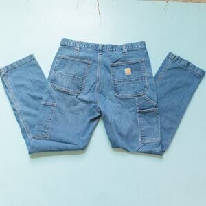 Carhartt Y2K Relaxed Loose Fit Carpenter Utility Rugged 8-Pocket Jeans Size 36